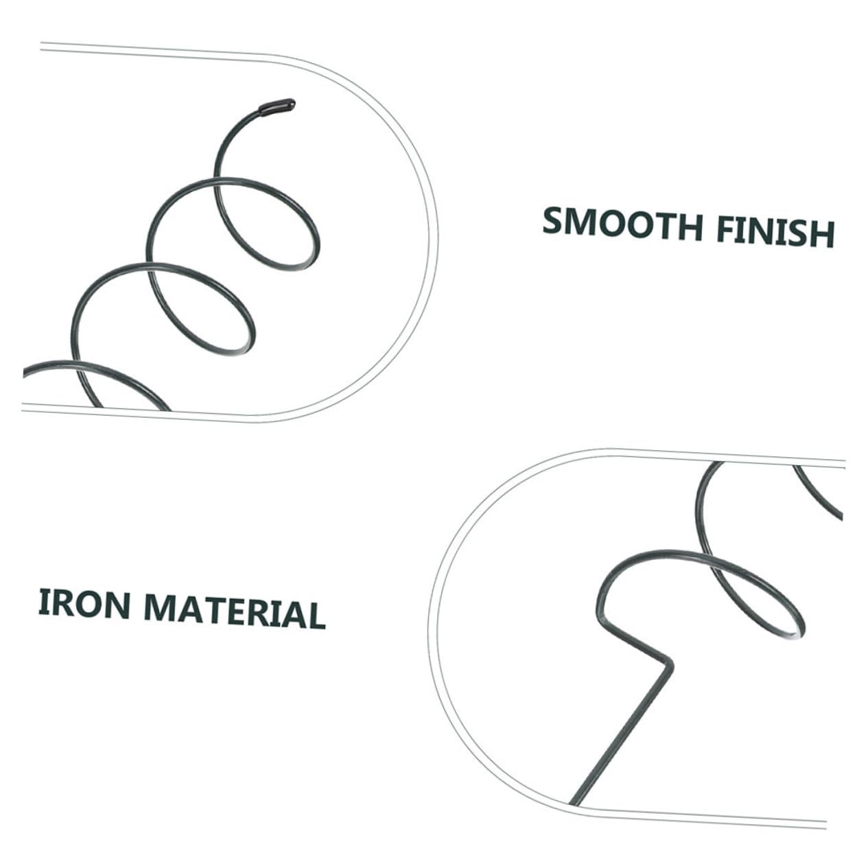 ibasenice Tuteur Spiralé de Support pour Plantes, Lot de 8 en Fer