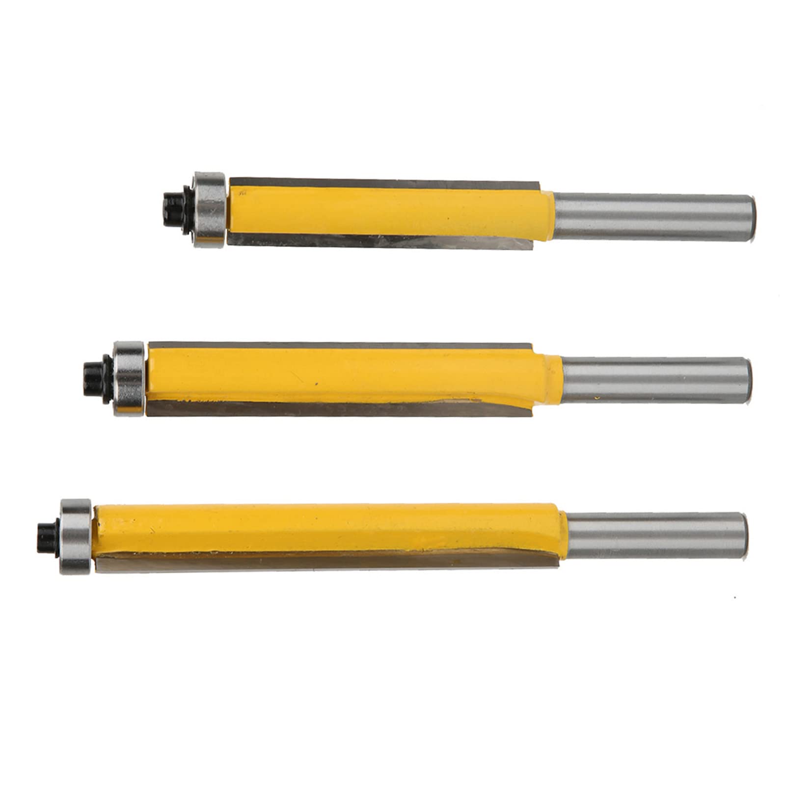 3PCS YG8 Alloy Milling Cutter Set Carbon Steel Body for Woodworking Line Modeling, Router Bit