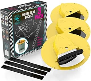 Gardenix Decor 5 Gallon Bucket Lid Mouse Rat Trap - Automatic Reset Flip and Slide Mouse Trap - Humane Mouse Rat Traps for Indoor Outdoor Use - Reusable Mouse Trap 5 Gallon Bucket Lid for Chicken Coop