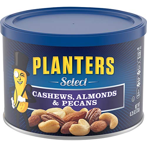 Planters Select Cashews, Almonds & Pecans Mixed Nuts (8.25 oz Jars, Pack of 3)