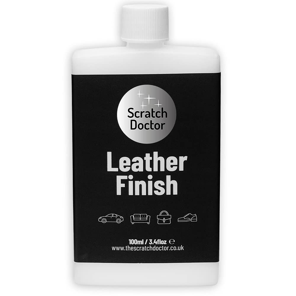 Scratch Doctor Leather Sealant Finish Waterproof and Scratch Resistant Leather Top Coat Suitable for Furniture Sofas Car Seats Shoes Bags and More (Matt, 100ml)