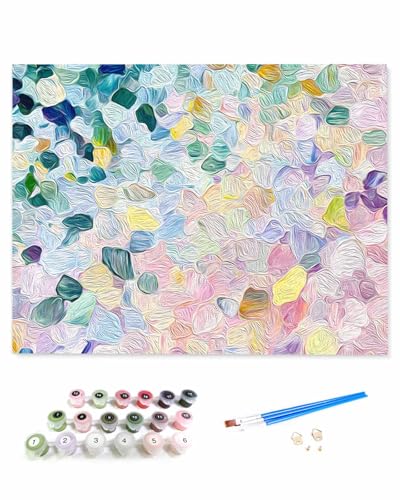 VamJump 数字油絵 手塗り 華やか 油絵 ペンの感触 色 肌理感 芸術 DIY絵 初心者 時間をつぶす 壁飾り アートクラフト 絵画手芸キッ 絵の具をつける 塗りつぶし掛け 30x40cm