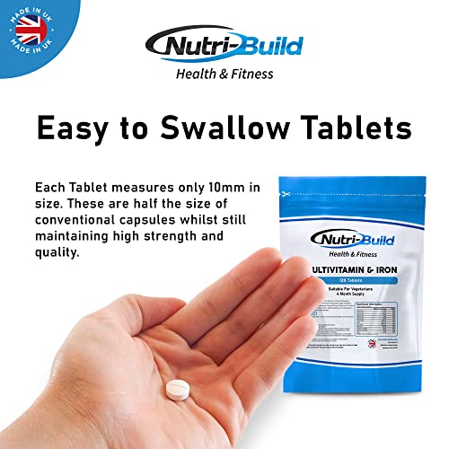Multivitamin & Iron Tablets for Women and Men - Essential Minerals Vitamins A, C, D, E, B Complex - Vegetarian Adult Daily Multivitamins for Overall Wellness - Immunity Booster - Made in The UK - Image 6