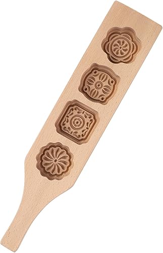 Miniatura 2 de Hornear madera de haya, pastelería, pastel de frijoles mung, pastel de luna para hornear Molde para molde de piel de hielo para moldes de brioche