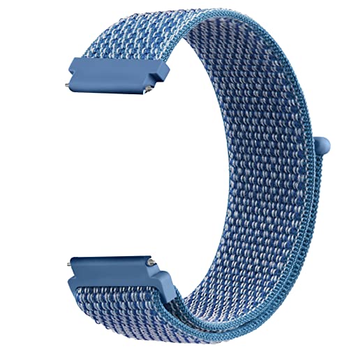 Mugust 20mm Nylon Armband für Samsung Galaxy Watch 7/6/5/4/FE 40mm 44mm/Watch 5 Pro 45mm/6 Classic/4 Classic/Active 2/Ga...
