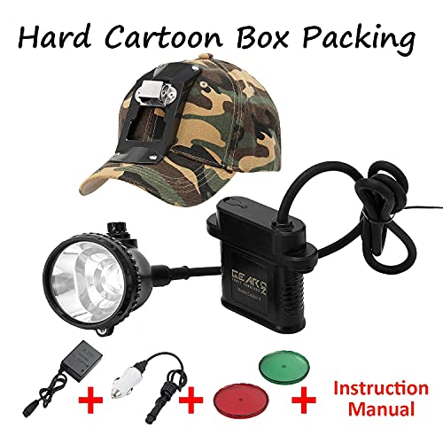 Lampe frontale camouflage 10W et chapeau S10 pour vos nuits de pêche - 2