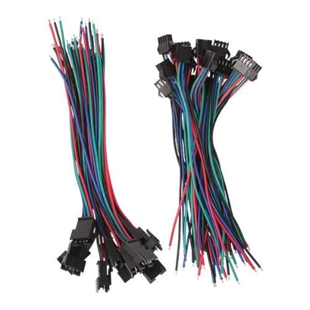 Mua WESIRI 10 Pairs 3pin JST SM Female/Male Connectors 15cm 22AWG Wire For Ws2812b Ws2812 Ws2811 Sk6812 Led Strip Light B0bw777lbk