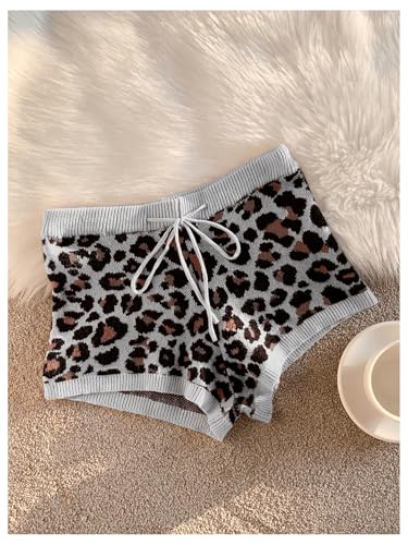 Image of MakeMeChic Women's Mini Micro Shorts Y2k Booty Shorts Sleep Pajama Bottoms