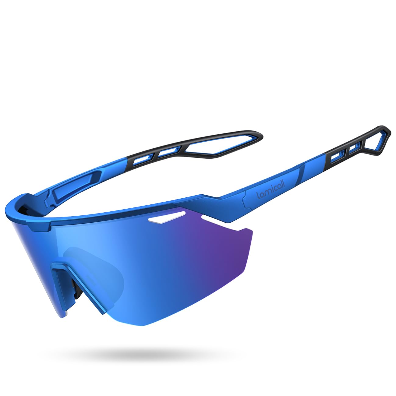 Lamicall 24g Polarized Sports Sunglasses for Men Women - UV400 Protection Sun Glasses Gifts for Running Cycling Baseball - 1