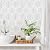 MelunMer Grey Modern Peel and Stick Wallpaper Boho Removable Self Adhesive 78.8''L 17.3''W Wallpaper for Bedroom/Bathroom Waterproof Contact Paper for Cabinets/Drawers Geometric Contact Paper Gray