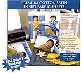 Inkjet Print On This Satiny Cotton Fabric For Amazingly Beautiful Results (5 sheets)