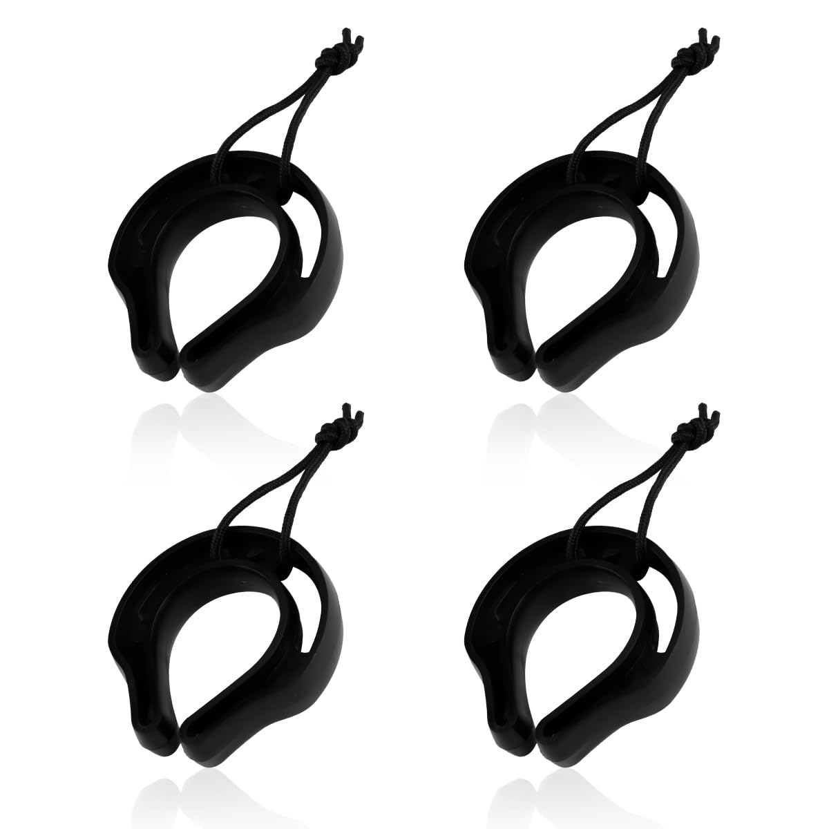Lotsdonxia 4 PCS Black First Responder Door Stop, TPU Emergency Door Jam for Law Enforcement, Police, Firefighters & EMT – Portable & Durable Pinch Guard