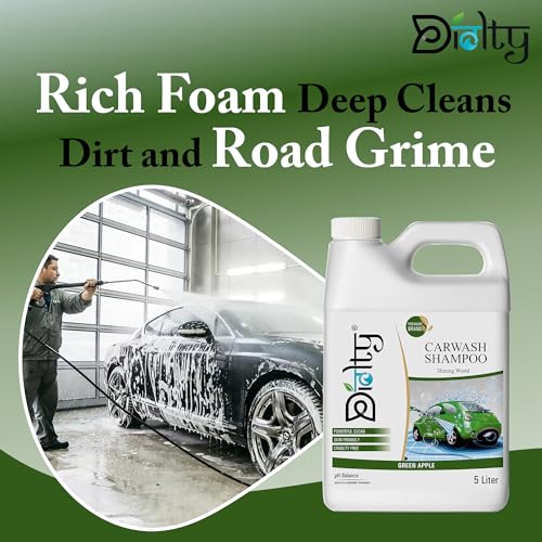 Image of Car Wash Shampoo 5 Liter Green Apple Extra Foam Ceramic Safe.