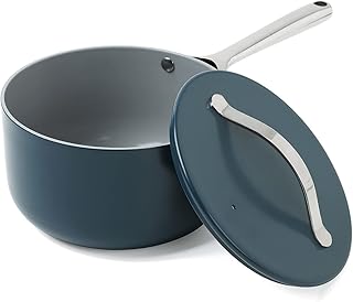 Sponsored Ad - 3.6Quart Sauce Pan,Pot,Cooking Pot,Stock Pot,Pasta Pot,Healthy Ceramic Nonstick Pot,Dishwasher & Oven Safe,...