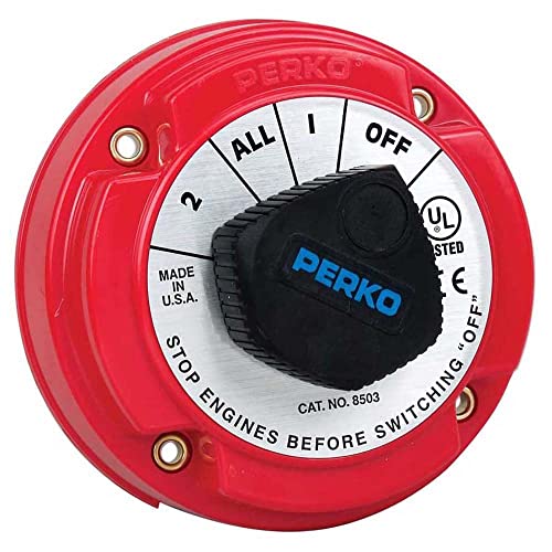 Perko 8503DP Medium Duty Battery Selector Switch with Alternator Field Disconnect