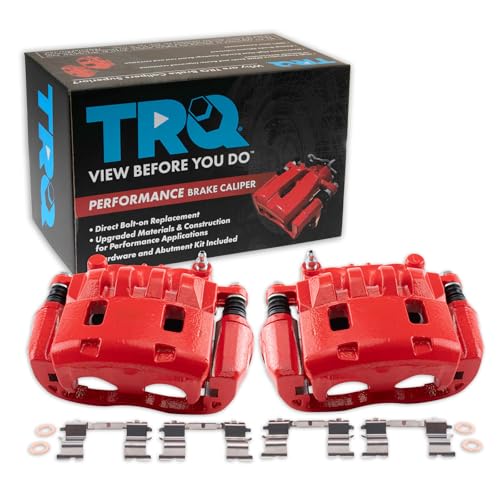 Image of TRQ Performance Front Left and Right Brake Caliper Set Compatible with 05 Saab 9-2X Linear 06 9-2X 2.5i 12-14 Subaru Impreza Base Premium Limited 05-11 Impreza Outback Sport 06-11 Impreza 2.5i