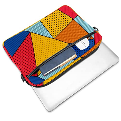 Sacoche ordinateur 13-14 pouces à motif géométrique multicolore - 2
