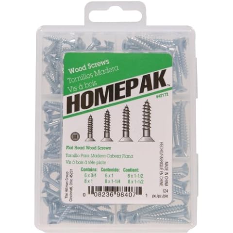 Hillman HOMEPAK 42172 Flat Head Wood Screws Cover