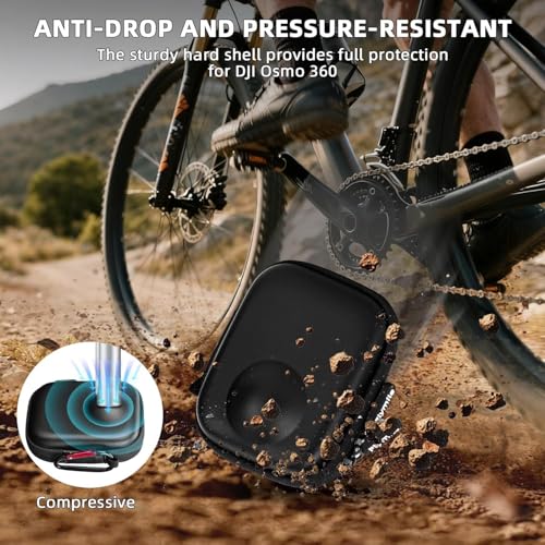 Image of DJI Osmo 360 Protective Carrying Case Hard Shell Travel Cover | Waterproof Storage Bag Portable Shockproof Case for DJI Osmo | Action Camera Accessories