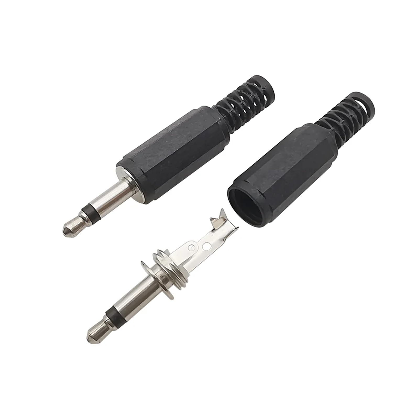 Générique Adaptateur Audio Mono en Plastique, Prise mâle de 3.5 Mm, monocanal, connecteur câble d'extension à souder, Jack 5mm, pièces