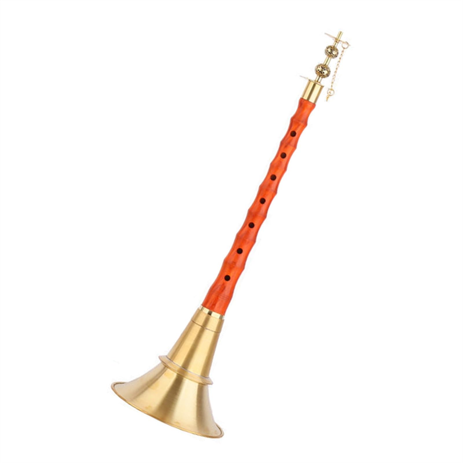 Suona-Ebenholz-Folk-Suona-Mahagoni-Suona-Blasinstrument Holzblasinstrument Suona (Color : 28.2cm-01)