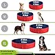 Stabiler Hundepool | Planschbecken für Hunde | Faltbarer Pool mit Ablassventil | rutschfeste Badewanne | Bällebad Kinder | Bälle Bad inkl. Badebürste & Reparaturset - Dog Pool 160x30 (Red)