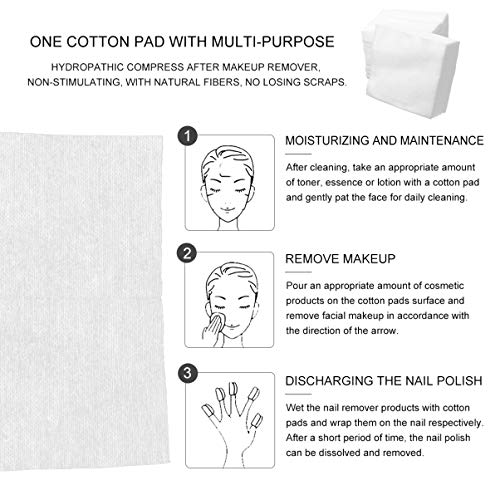 BESPORTBLE 200Pcs Non-Woven Makeup Remover Fabric Cloths 4X4 Inch Soft Wipes for Facial Cleansing and Daily Skincare Use - Image 3