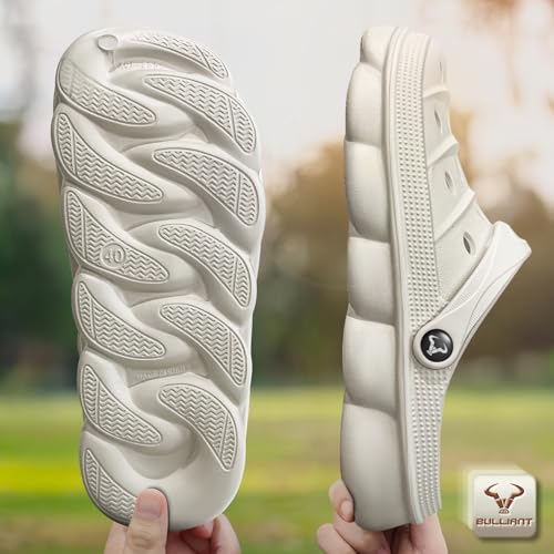 BULLIANT Men Clogs Mules Sandals Unisex Cushioned Footbed,Arch Support - image 5