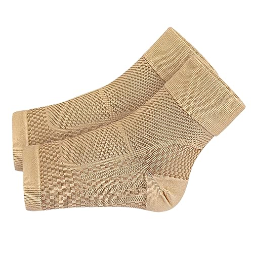Gogogmee Ankle Compression Sleeve for Women Men Plantar Brace Support Socks for Running Hiking