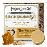 Project Sudz Oatmeal and Honey Dog Shampoo Bar | Hypoallergenic | Sensitive Coat | Made with Apple Cider Vineger | for Dogs and Cats