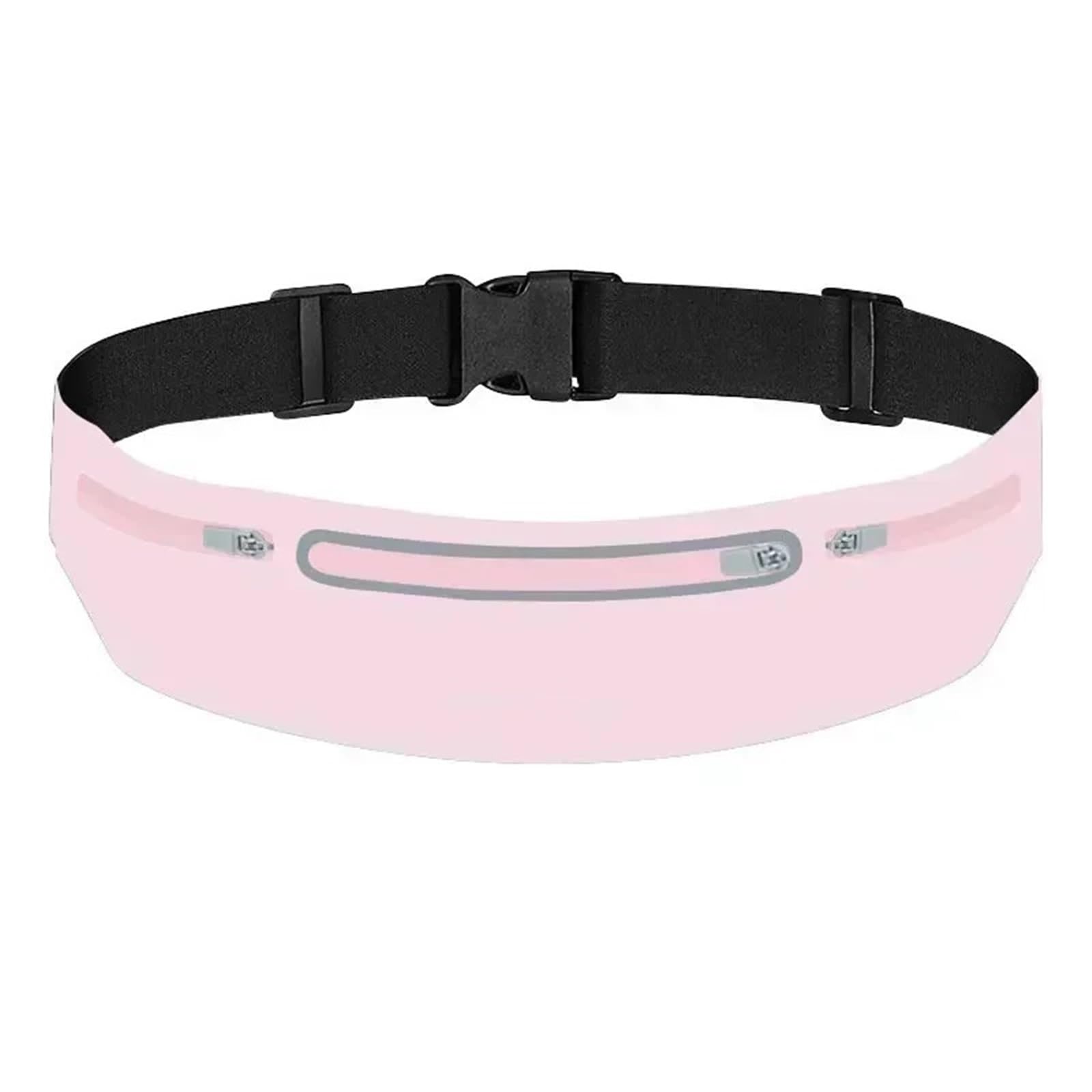 Gürteltasche, Sport-Hüfttasche, Geldbörse, verstellbar, for Männer und Frauen, Lauftasche, Gürtel, tragbarer Handyhalter, Fitnessstudio, Bauchtasche Für Herren(Pink)