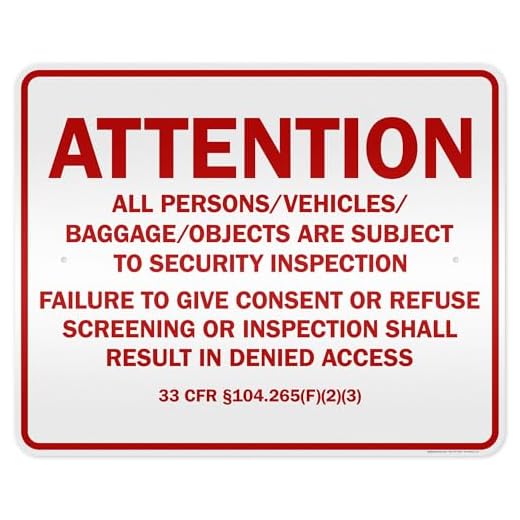 Do they check luggage on domestic flights Attention Security Inspection Sign