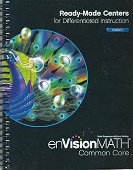 Spiral-bound enVisionMath Common Core Ready Made Center TE grd 5 Book