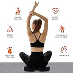 Amazon Basics Comfortable Seat Cushion for Office Chairs, Gel Enhanced Memory Foam, Black - Image 4