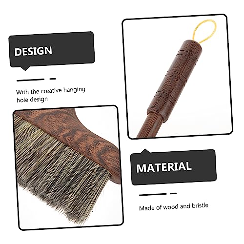VALICLUD Robuster Haushaltsbesen aus Langlebigem Hartholz mit Langem Stiel Weichen Schwarzen Borsten Multifunktional für Innen und Außen Statisch für Holz Fliesen und Betonböden Einfache – Bild 5