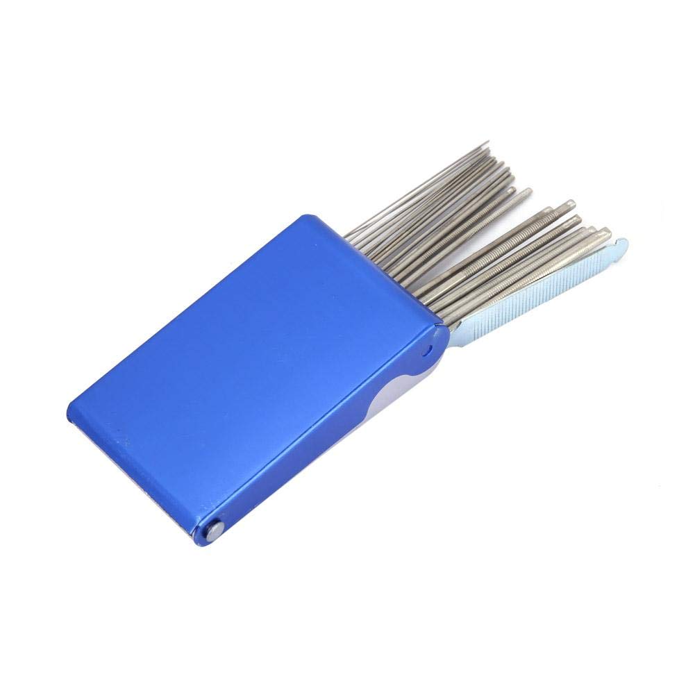 Welding Torch Nozzle Tip Cleaner 21Pcs Stainless Steel Gas Welding Cutting Nozzle Tip Cleaner with File 3inch5.1inch for Soldering Welding : Tools & Home Improvement