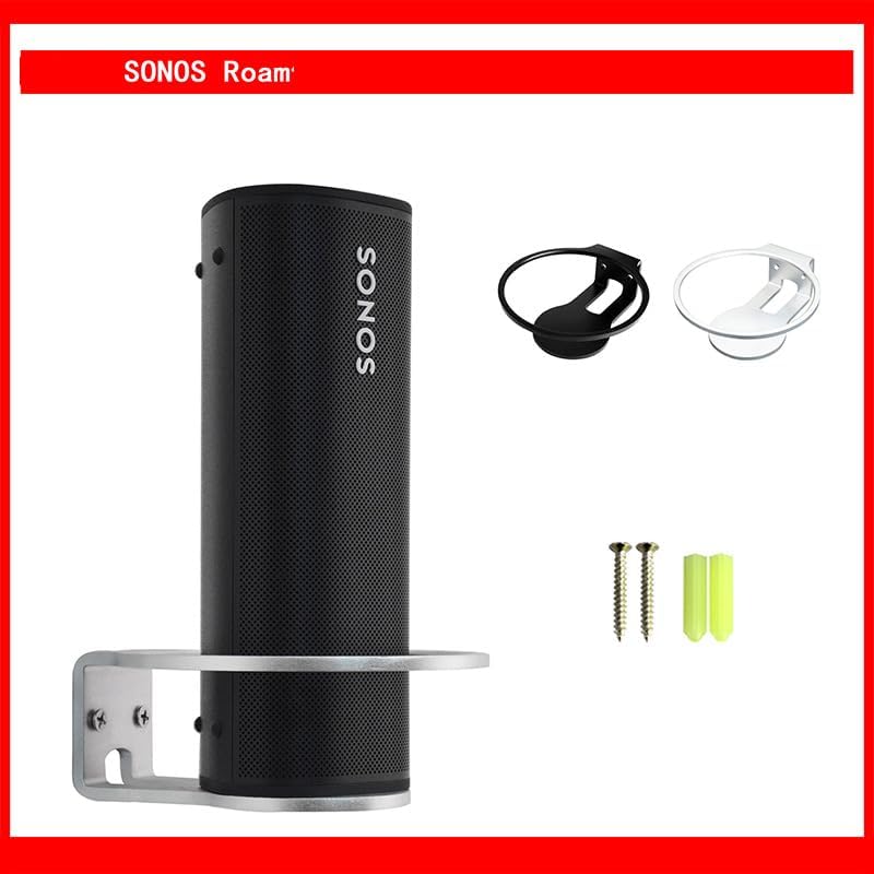 Soporte de pared para Sonos Roam, rack de altavoces con gestión de cable negro 3