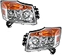 Headlights Headlamps Left & Right Pair Set for 08-10 Nissan Armada