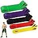 AiJoy 5pcs Elásticos de Fitness, Bandas de Resistencia, Ejercicio Banda Pull Up, Banda de Entrenamiento de Látex Natural, para Entrenamiento de Fuerza, Yoga, Pilates, Culturismo