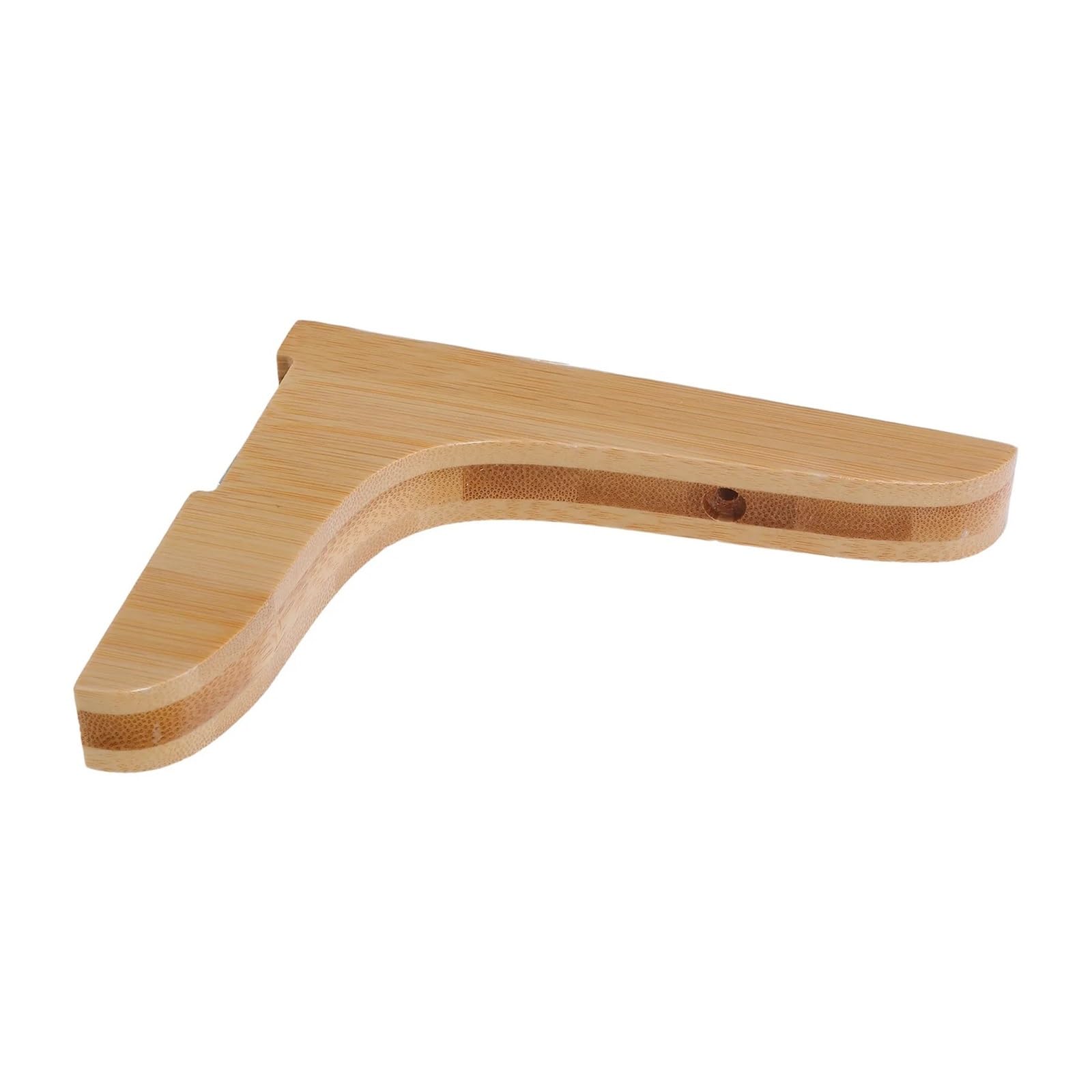 Lsnnmu One Color 2Pcs Wooden Triangle Shelf Brackets 10Cm Floating Shelves Bracket Wall Mount Wood Holders Corbels Supports For Kitchen Cabinets For Shelf