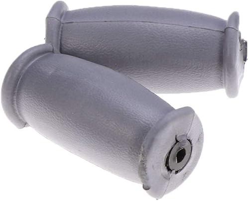 Milisten Muleta de mano apretones de goma bastón para caminar muletas axilas almohadillas de mano muletas piezas de accesorios de repuesto gris