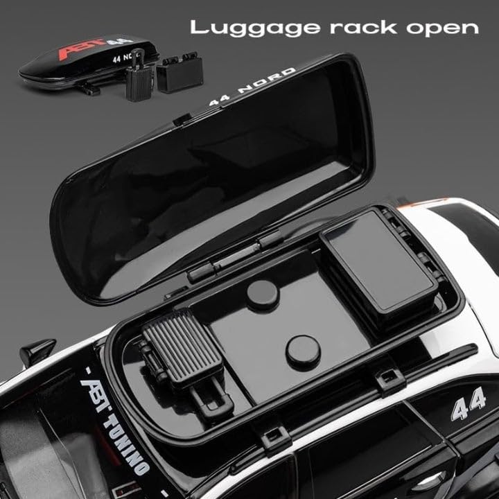 Image of TOYRENTTO 1:24 A*U*D*I RS6 Diecast Car Toy - 6 Openable Doors, Lights, Sound & Music, Roof Box & Racing Design for Kids & Collectors(Colour AS PER Stock)