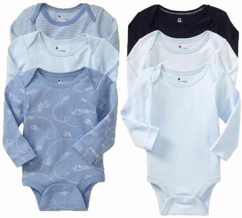 Amazon Co Jp Gap ギャップ Baby Gap ロンパース 3枚セット 長袖 マルチ 月齢 3ヶ月 2歳 並行輸入品 6 12m 6ヶ月 1歳 ボーダー 星ドット柄 飛行機柄 服 ファッション小物