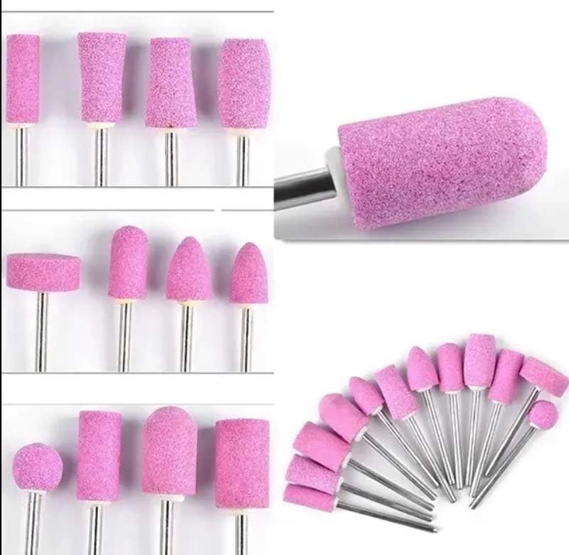 NityaEcommerce Stone Mandrel Mounted Buffing Grinding Polishing Buffing Wheel Burs Bits 3mm (1/8”) Shank Fit For Dremel Rotary Tool & Other Mini Die Grinders Accessories Set-image-42