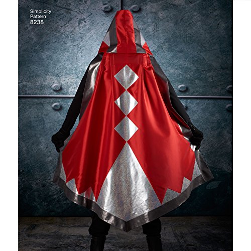 Cape de costumes Simplicity 8238 patron blanc multi-taille