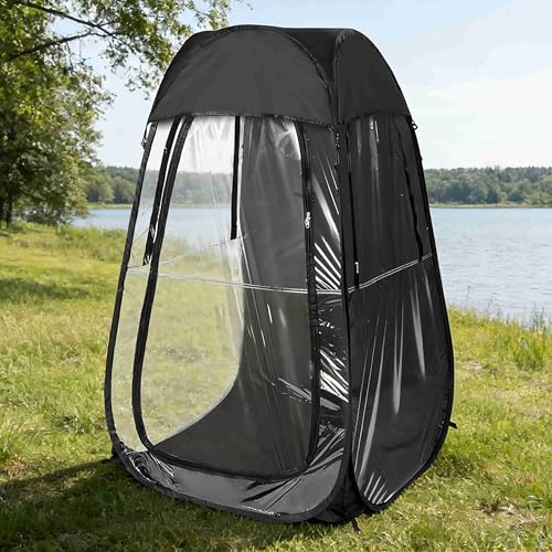 Carpa Weather Pod 1 persona negra portátil miniatura 6