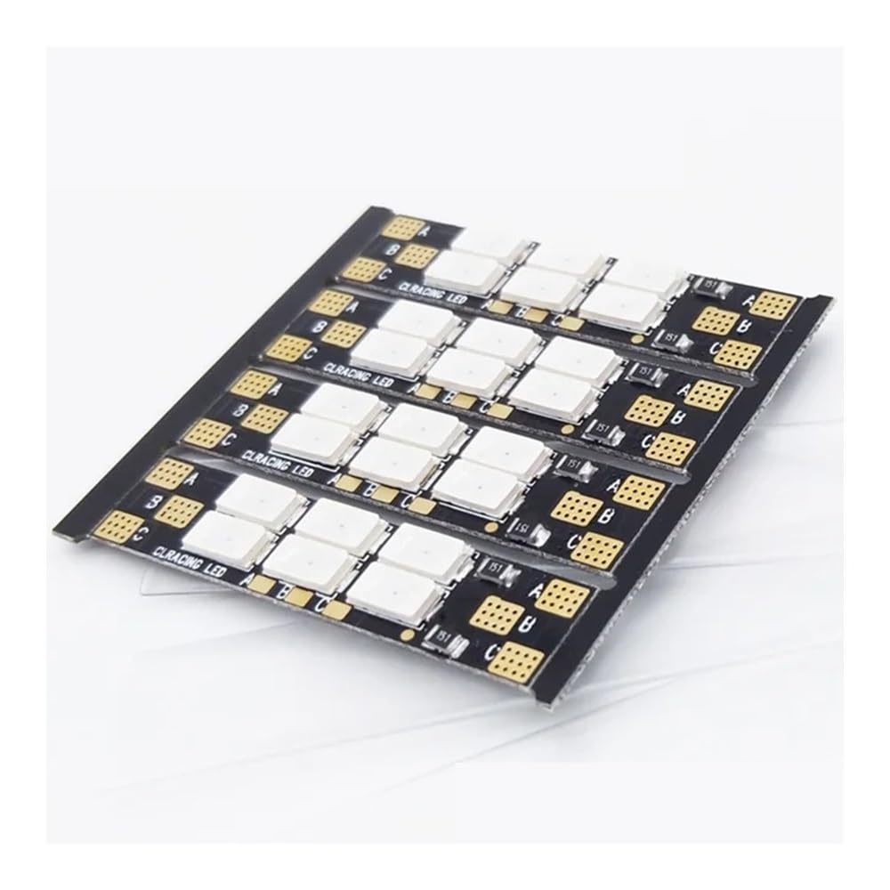 Luces LED de brazo de marco para multicóptero 3-6S con tablero rojo de 6 bits de 25mm 2
