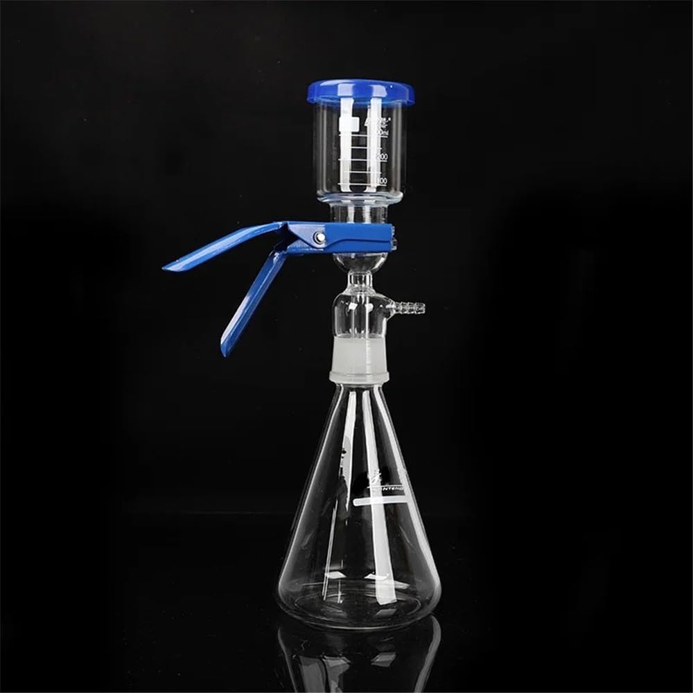 Vetreria da laboratorio Apparecchiatura for vuoto da 500 ml con unità di filtraggio del solvente con anima di sabbia in tubo di gomma Dispositivo da laboratorio