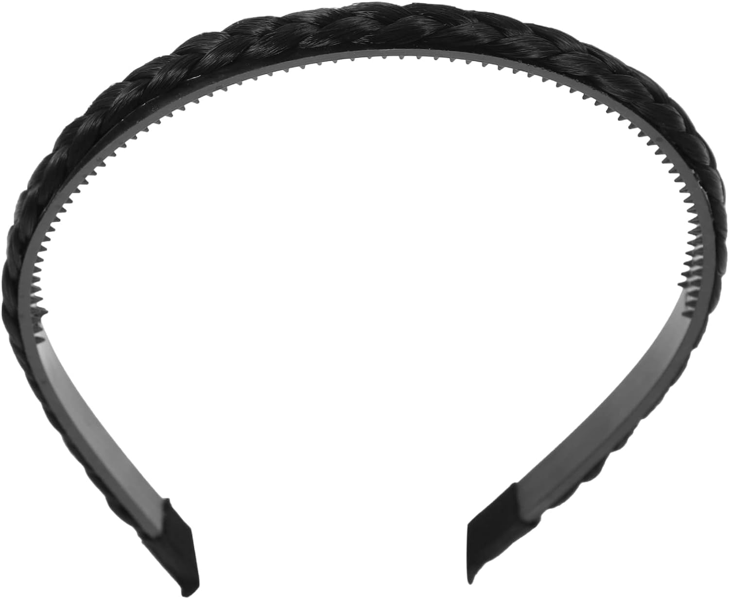 APSAMBR- Braid Hairbands for Women Synthetic Hair Fake Braid Plaited Hair Band Classic Chunky Wide Plaited Braids Hairpiece Fashionable Beauty Hair Accessory (Black) (B0992MB92L) Amazon Price History, Amazon Price Tracker