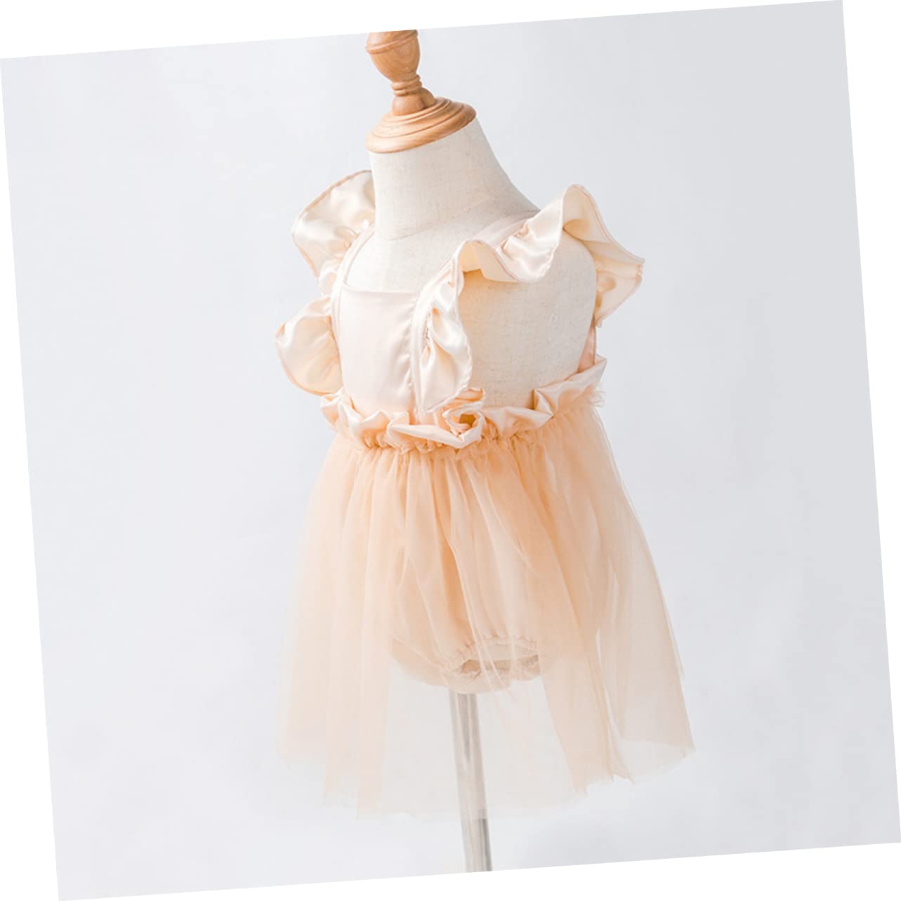 TOYANDONA 2 Uds Vestido Mameluco De Manga Voladora Trajes De Niñas Vestidos De Niñas Traje De Niña Ropa De Infantiles s De Niña De Tirantes De Niños Versión